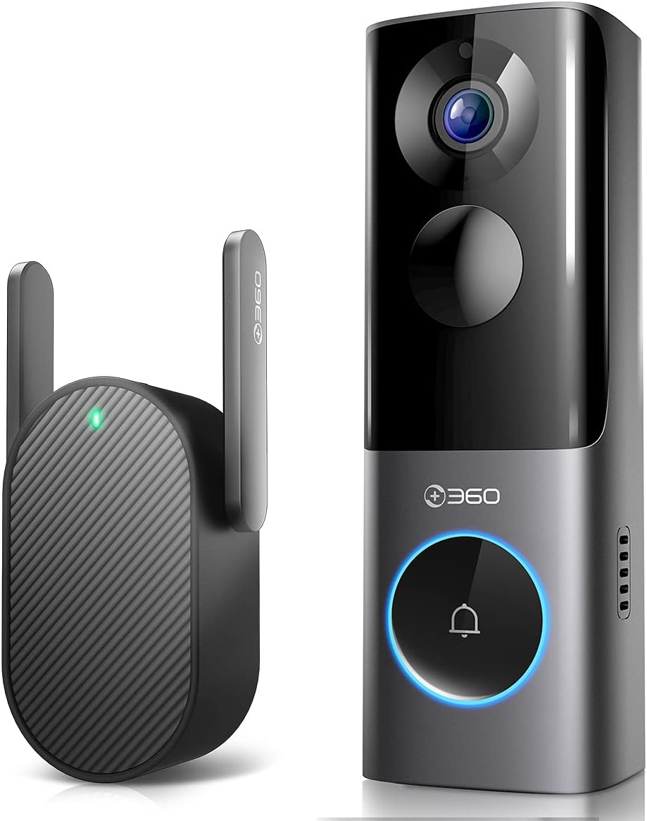 2K 5MP Wireless Video Doorbell with Chime E971