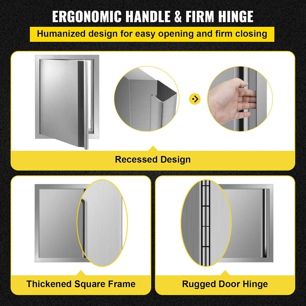 17W x 24H Inch Stainless Steel BBQ Access Door W732447