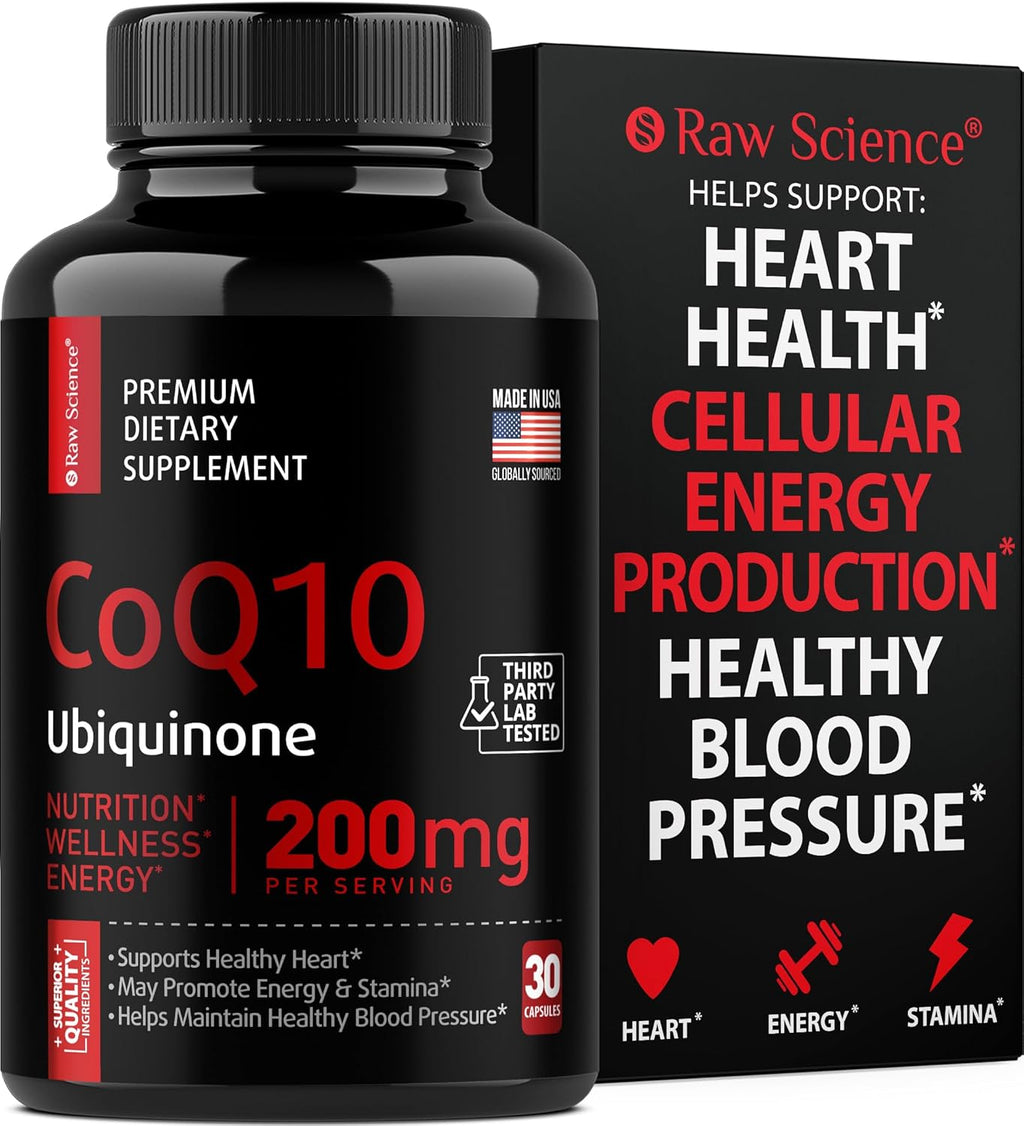 CoQ10 200mg Antioxidants Supplement - 30 Capsules K337