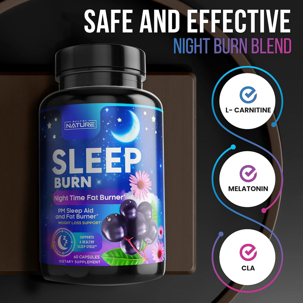 60 Capsules Night Time Fat Burner C3380