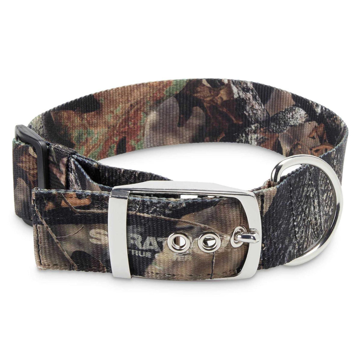 Large Camo Patterned Dog Collar with Metal Clasp P64346