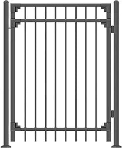 Black Steel Anti-Rust Fence Gate V20802
