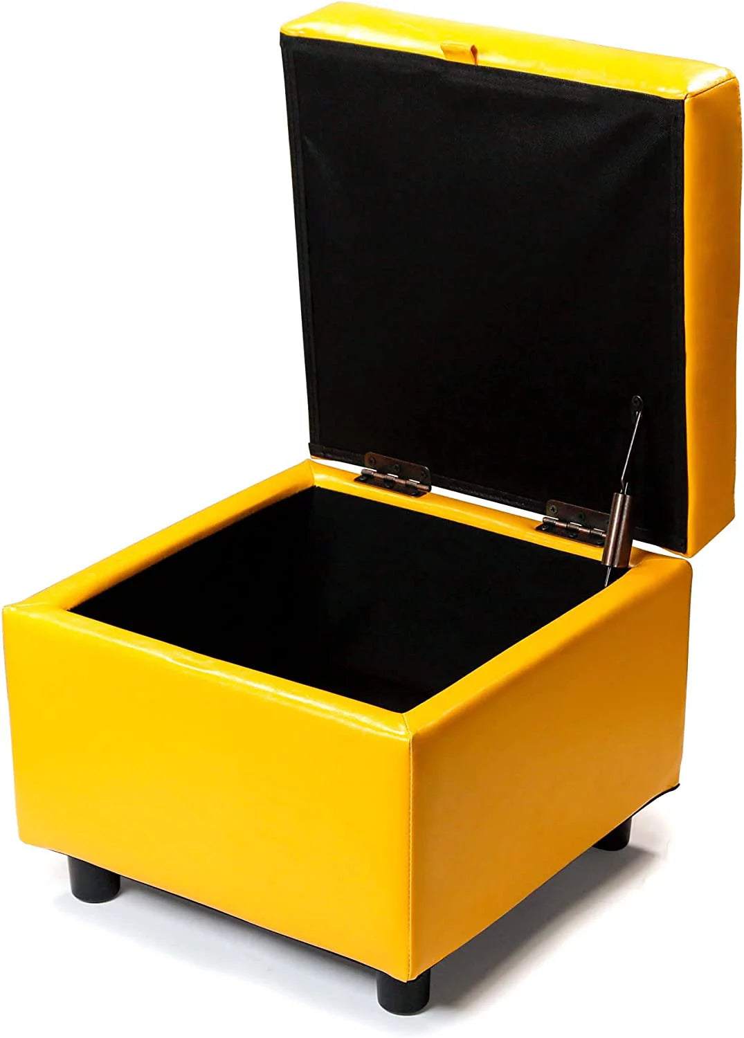 Tufted Leather Storage Ottoman Y57559