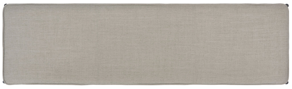 Light Grey Black Cushioned Cross Bench B11512