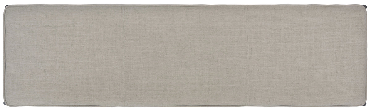 Light Grey Black Cushioned Cross Bench B11512