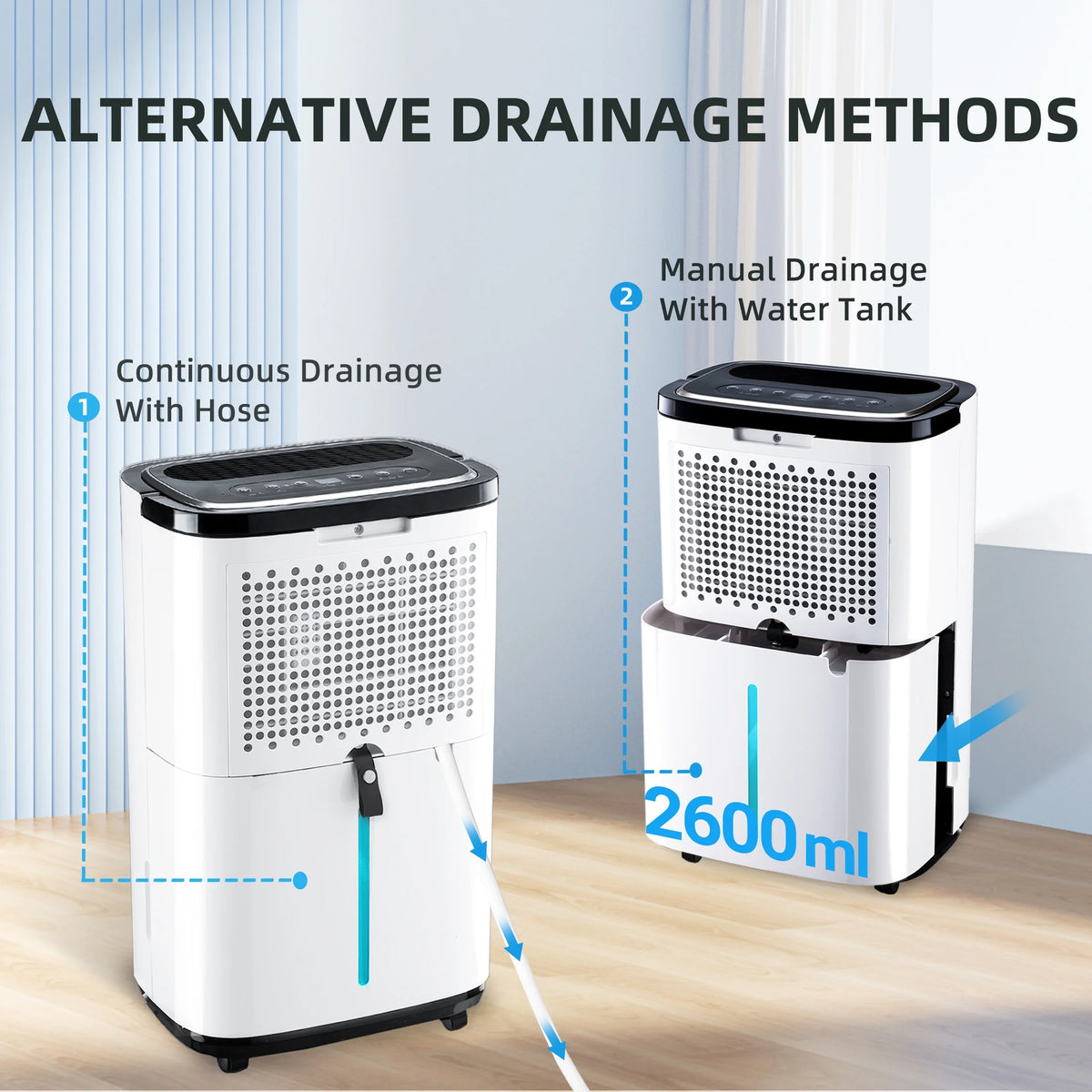 30 Pints Dehumidifier with Drain Hose M148