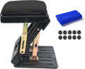 Adjustable Footrest with Removable Soft Pad, 4-Level Height Adjustment, Black, Pack of 2 C7952