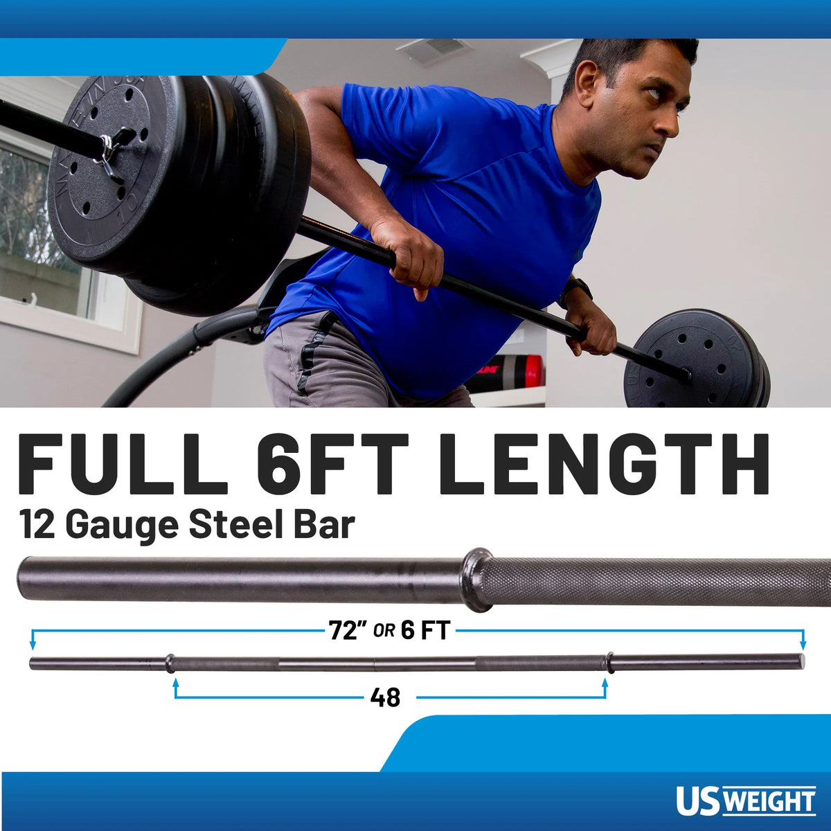105 lb Barbell and Dumbbell Weight Set with 6-foot Bar O11678
