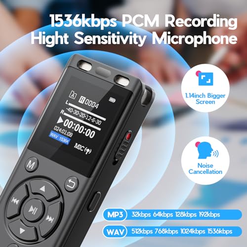 96GB Digital Voice Recorder with Playback J972634