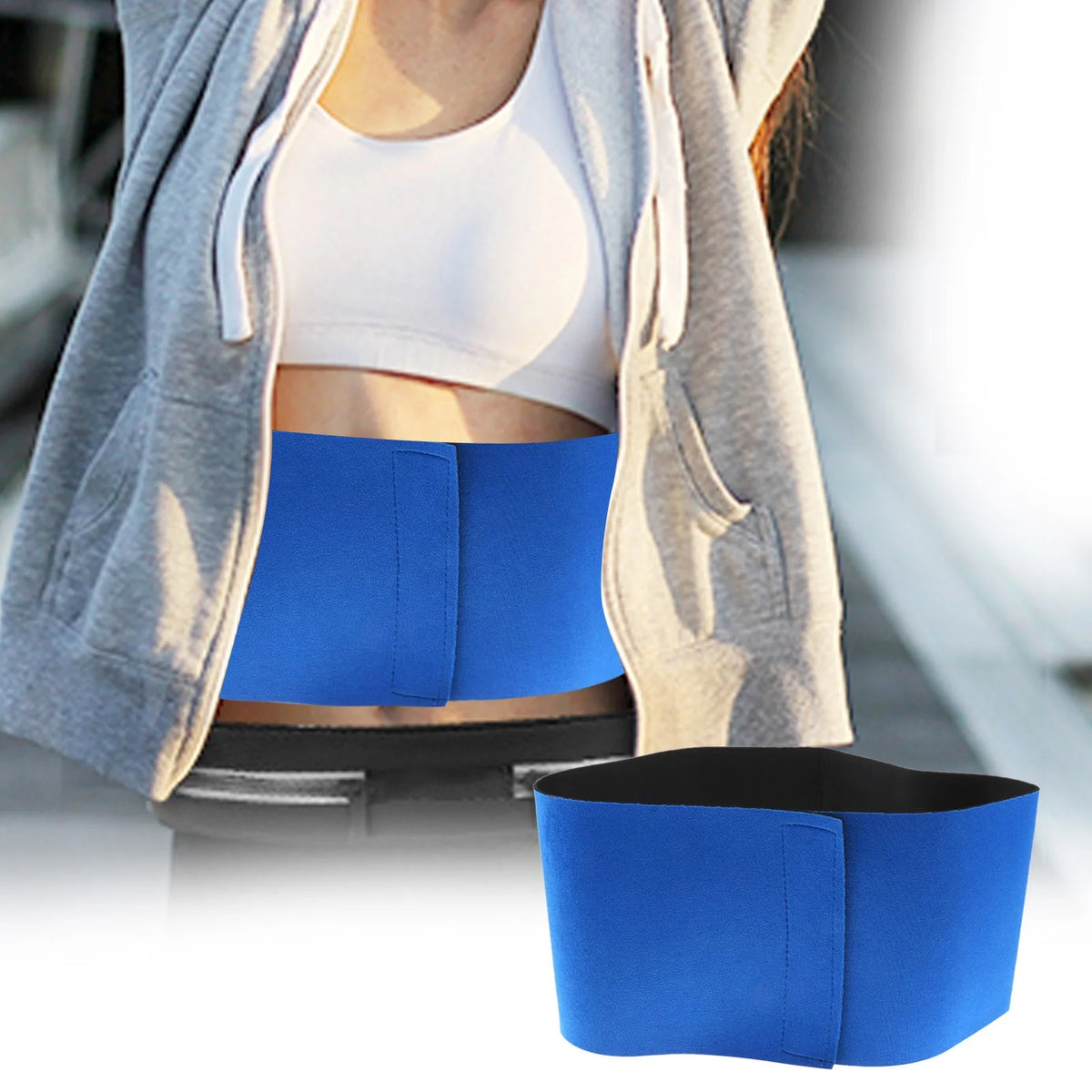 Blue Neoprene Waist Trimmer Belt H903038