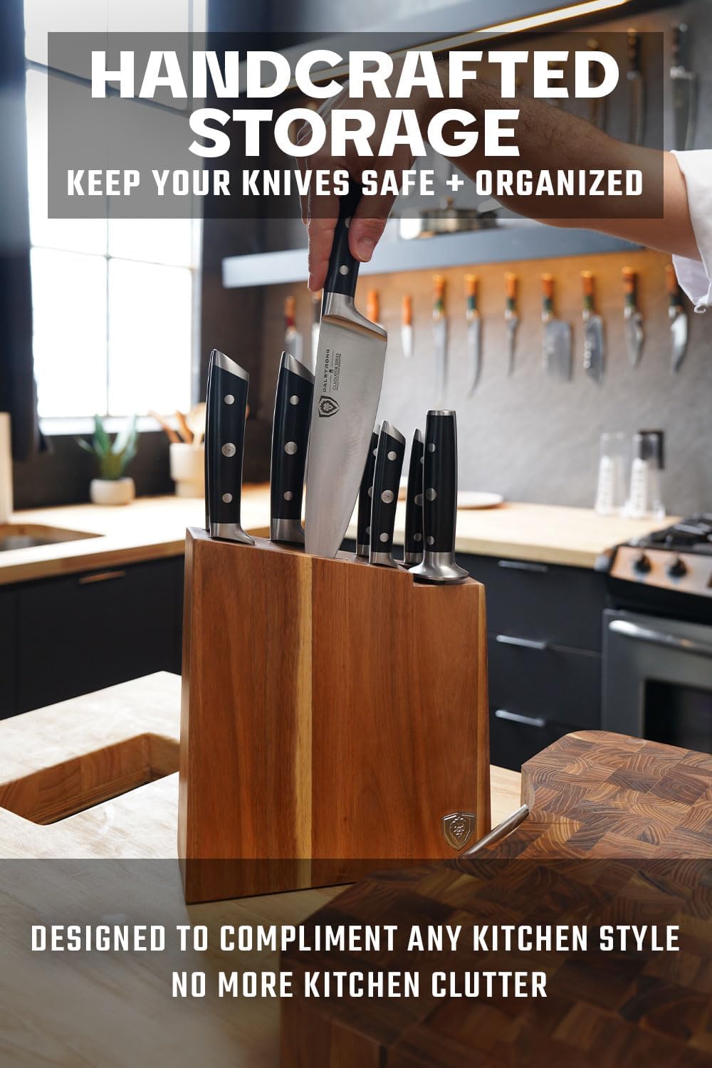 8 Piece German High Carbon Steel Kitchen Knife Set C85230