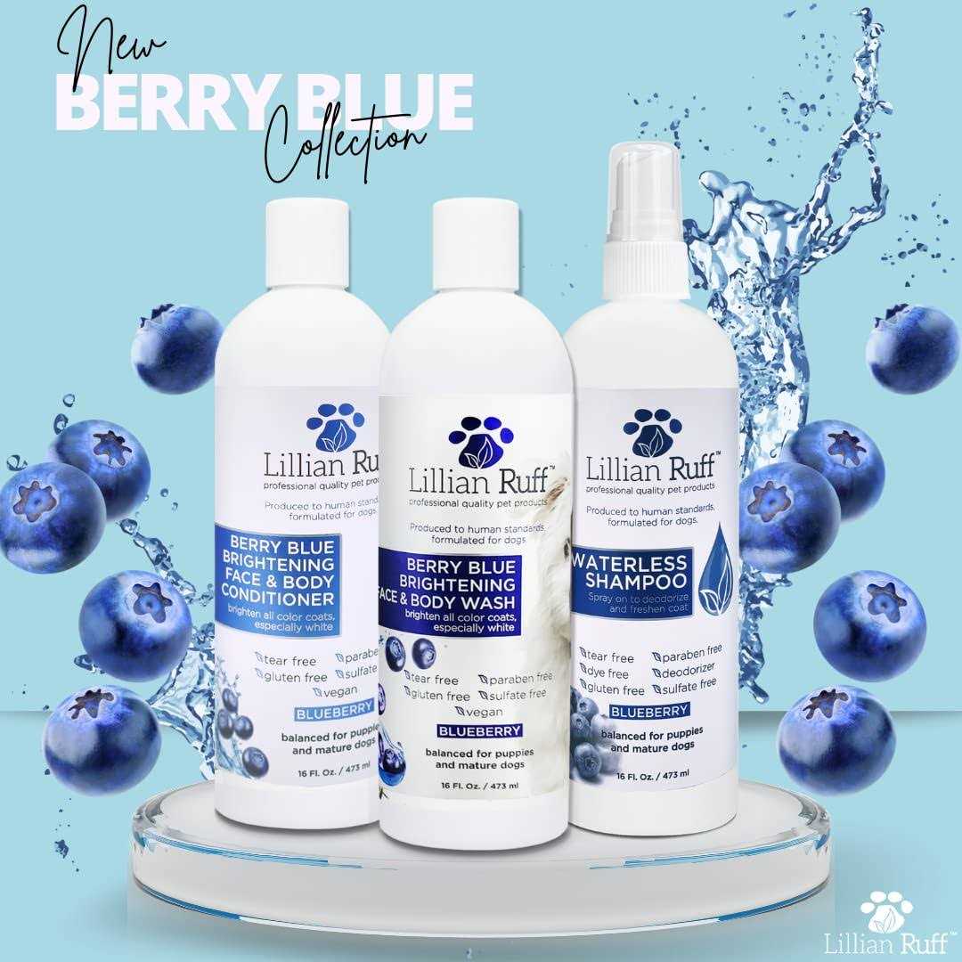 Berry Blue Brightening Face and Body Wash for Dogs and Cats F8795