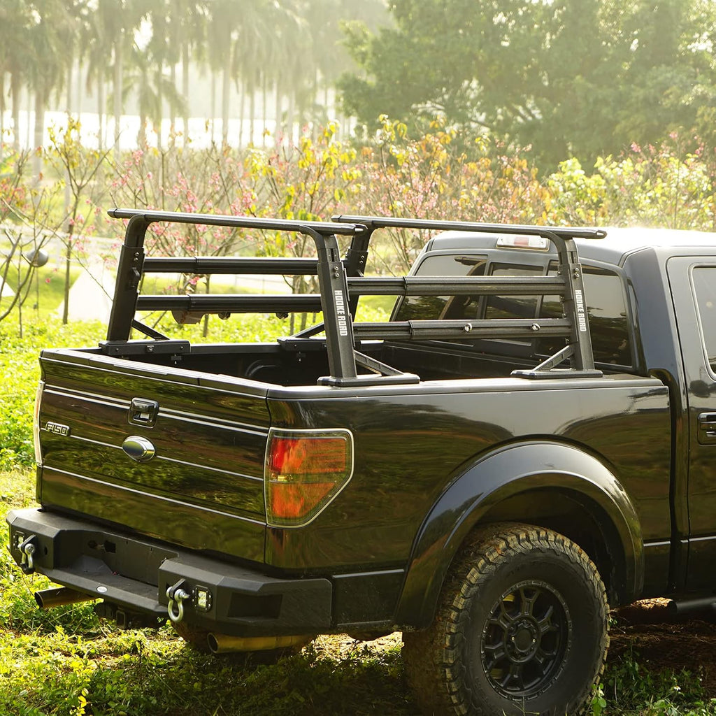 Overland Truck Bed Cargo Rack Extendable Aluminum Truck Ladder Rack Adjustable Height Heavy Duty U802422