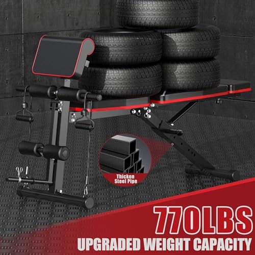 Adjustable Weight Bench with Leg Extension and Preacher Pad K184