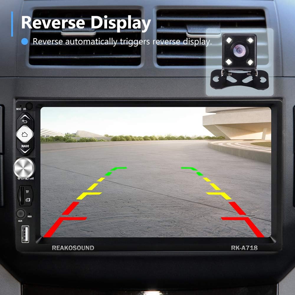 6.2 Inch Double Din Car Multimedia Player with Bluetooth, USB, SD, FM Radio Receiver, Backup Camera Pack of 2 I65880