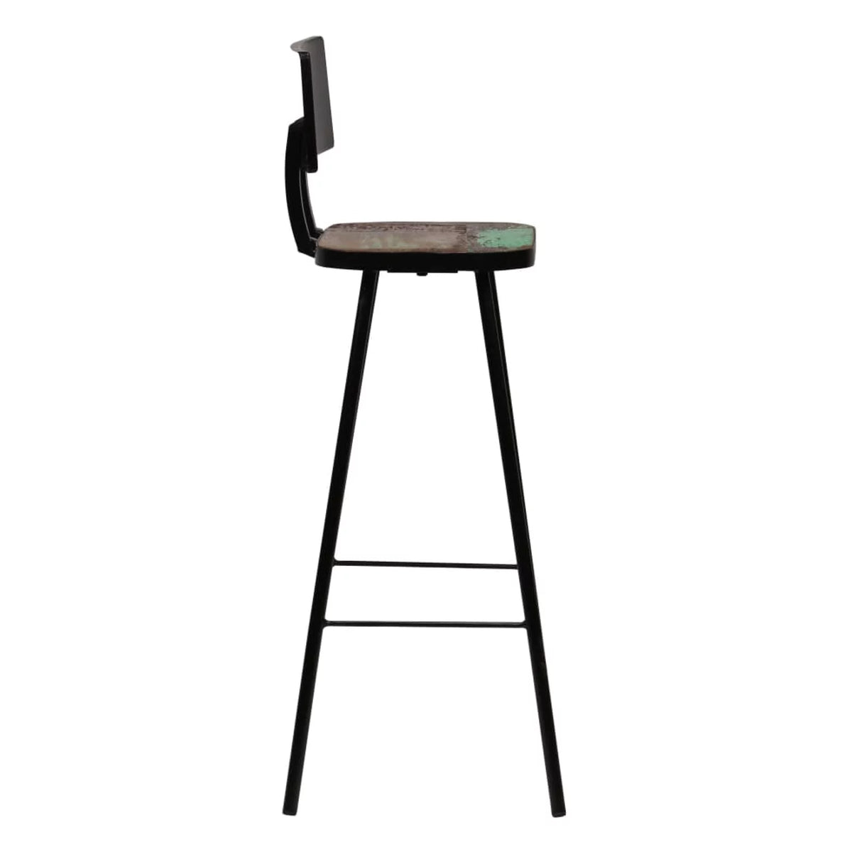 Solid Reclaimed Wood Bar Stools 2 pcs X168