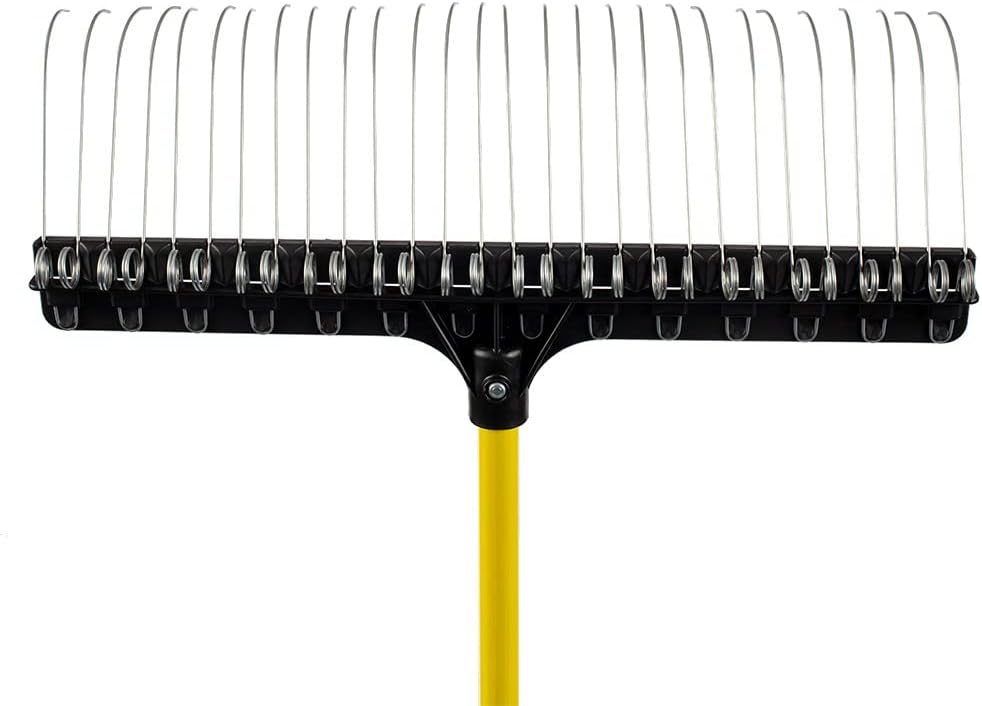 55” Lightweight Fiberglass Handle Rake with 21” Head Q719859