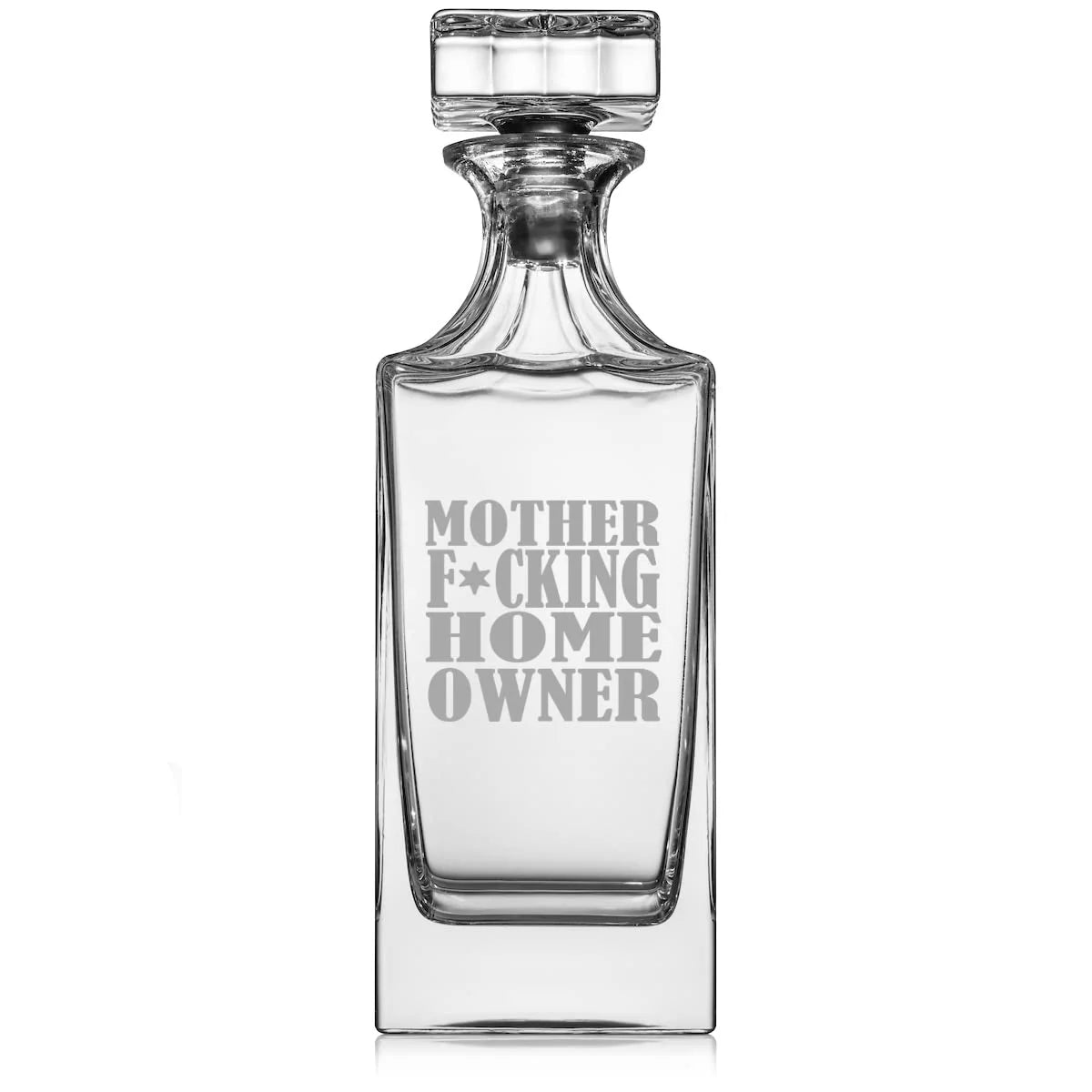 30 oz Glass Whiskey Decanter with Glass Stopper X431