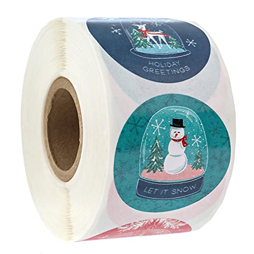 500 Multicolor Christmas Stickers B38078