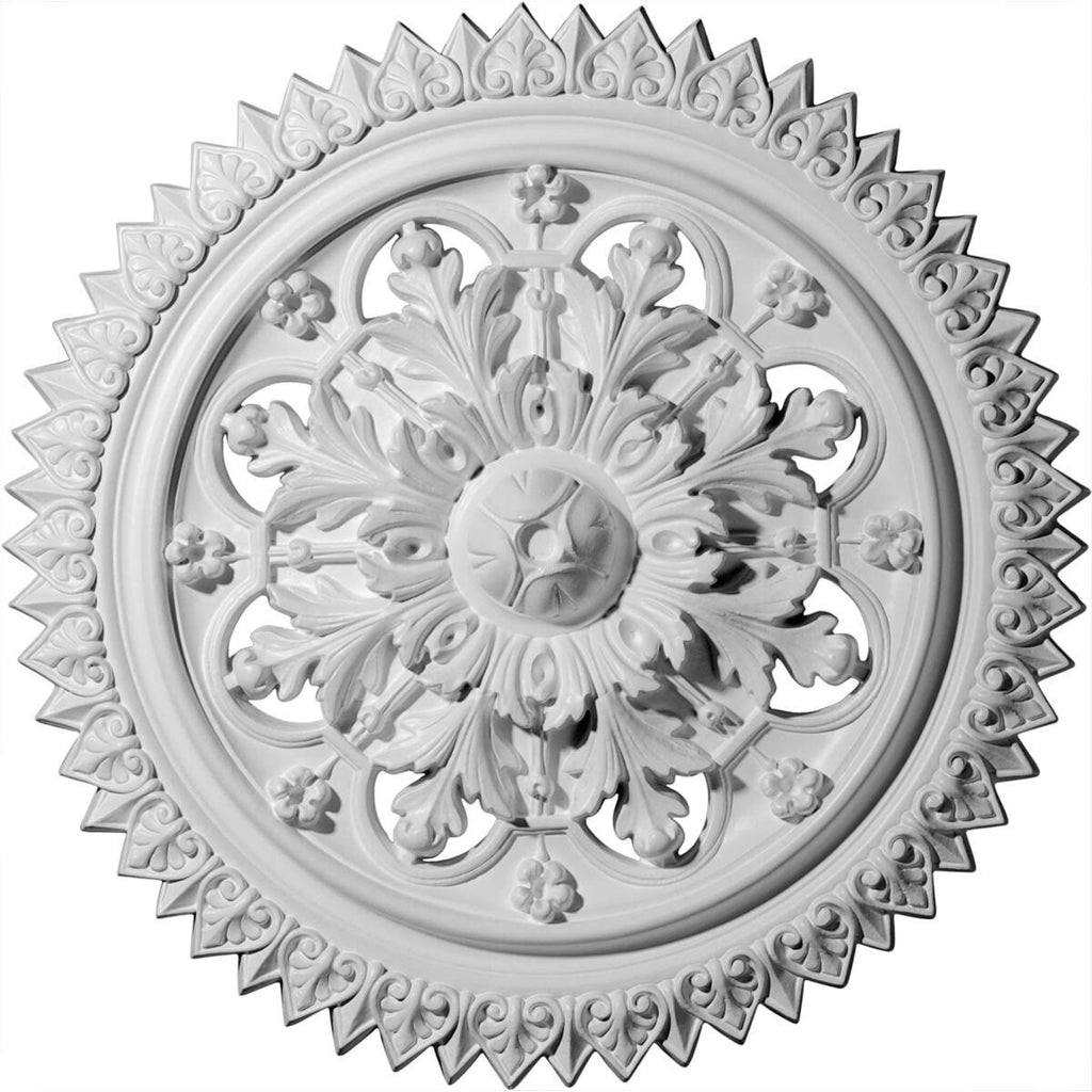 21 5/8 inch x 2 1/2 inch Hand-Painted Hickory Ceiling Medallion P254162