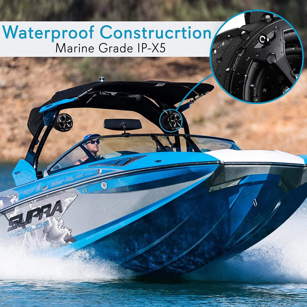 4 Inch 800W Waterproof Marine Speaker System (2 Pairs) T62702