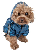 Reflective Weather-Proof Dog Raincoat with Removable Hood T407