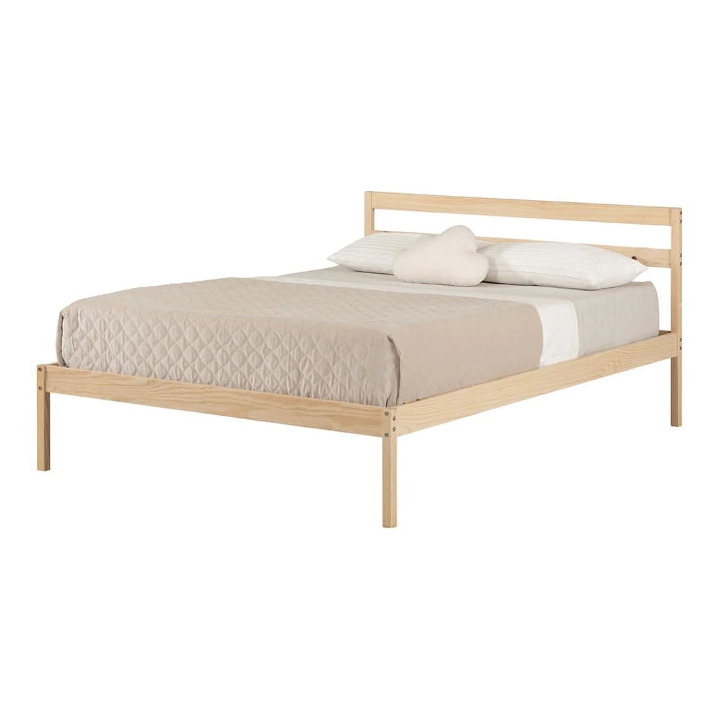 Complete Bed Full Natural Wood Q4702