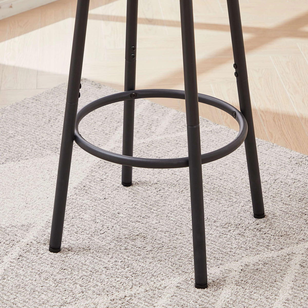 Rustic 3-Piece Dining Table Set with 2 Stools M692