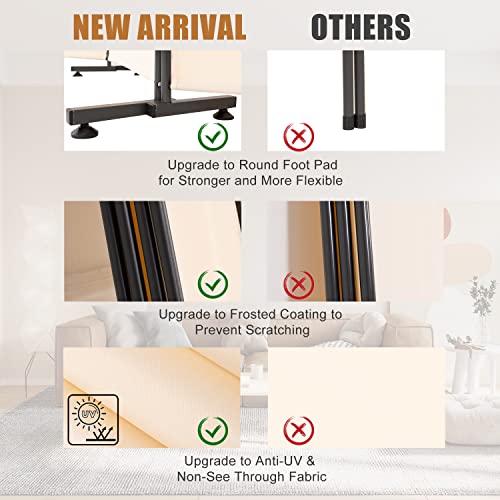 Black 71''x72''H Fabric Room Divider V131318
