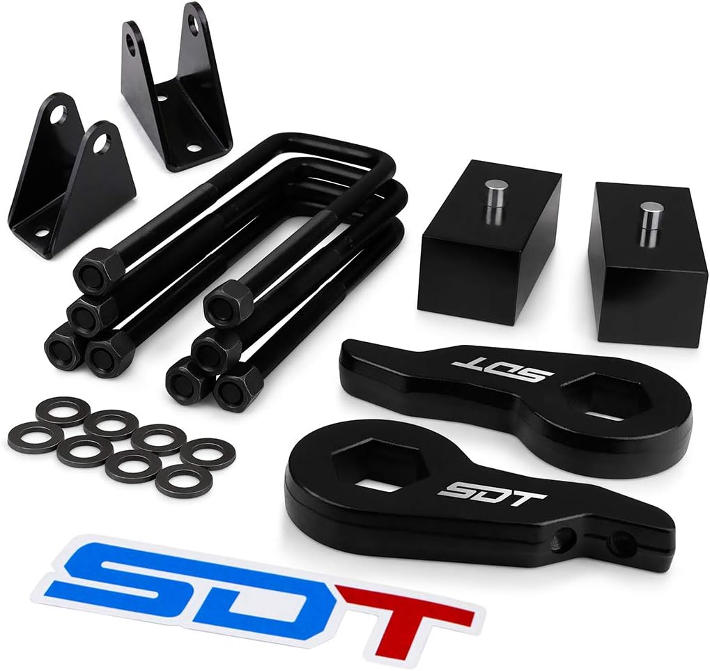 3" Front 2" Rear Leveling Lift Kit with Torsion Keys, Rear Blocks, HD Ubolts, Extended Shock Brackets G71578