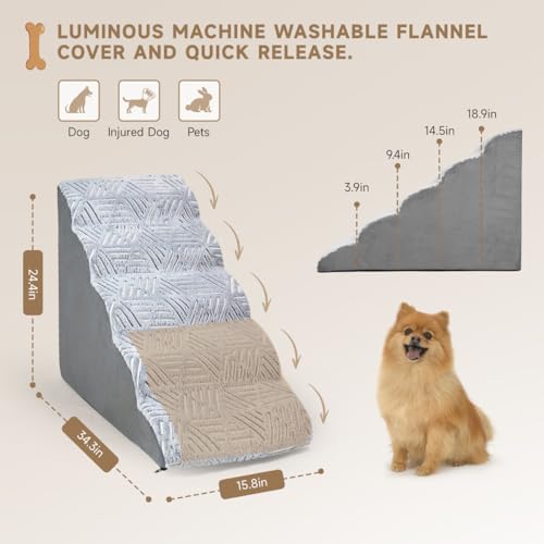 5 Tiers Soft Dog Steps for Small Pets X421896