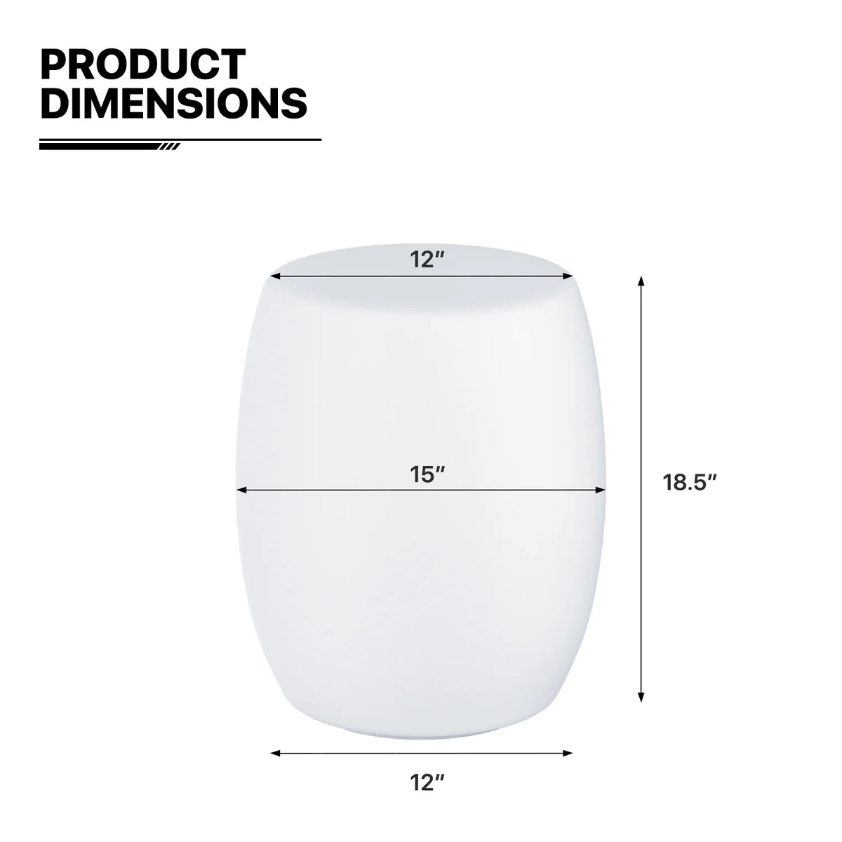 Barrel Shaped LED Bar Stool with Remote Control B2102