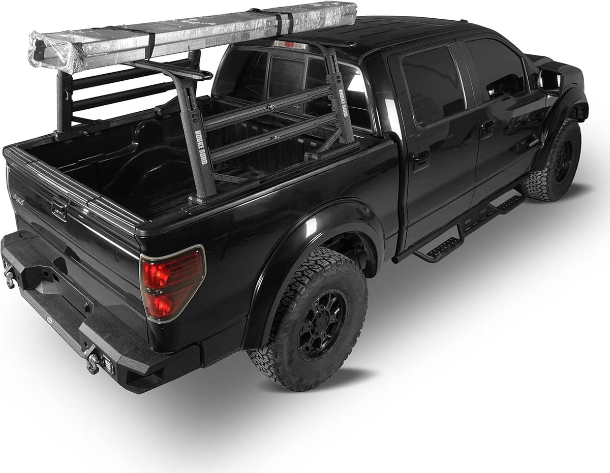 Overland Truck Bed Cargo Rack Extendable Aluminum Truck Ladder Rack Adjustable Height Heavy Duty U802422