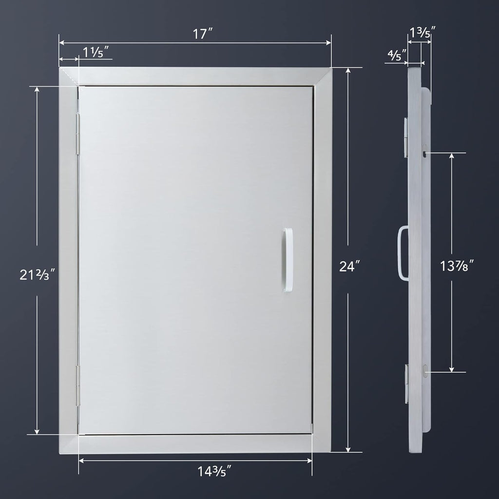 Outdoor Kitchen Doors, 304 Stainless Steel Built in Single Access Doors (17 x 24) O7969