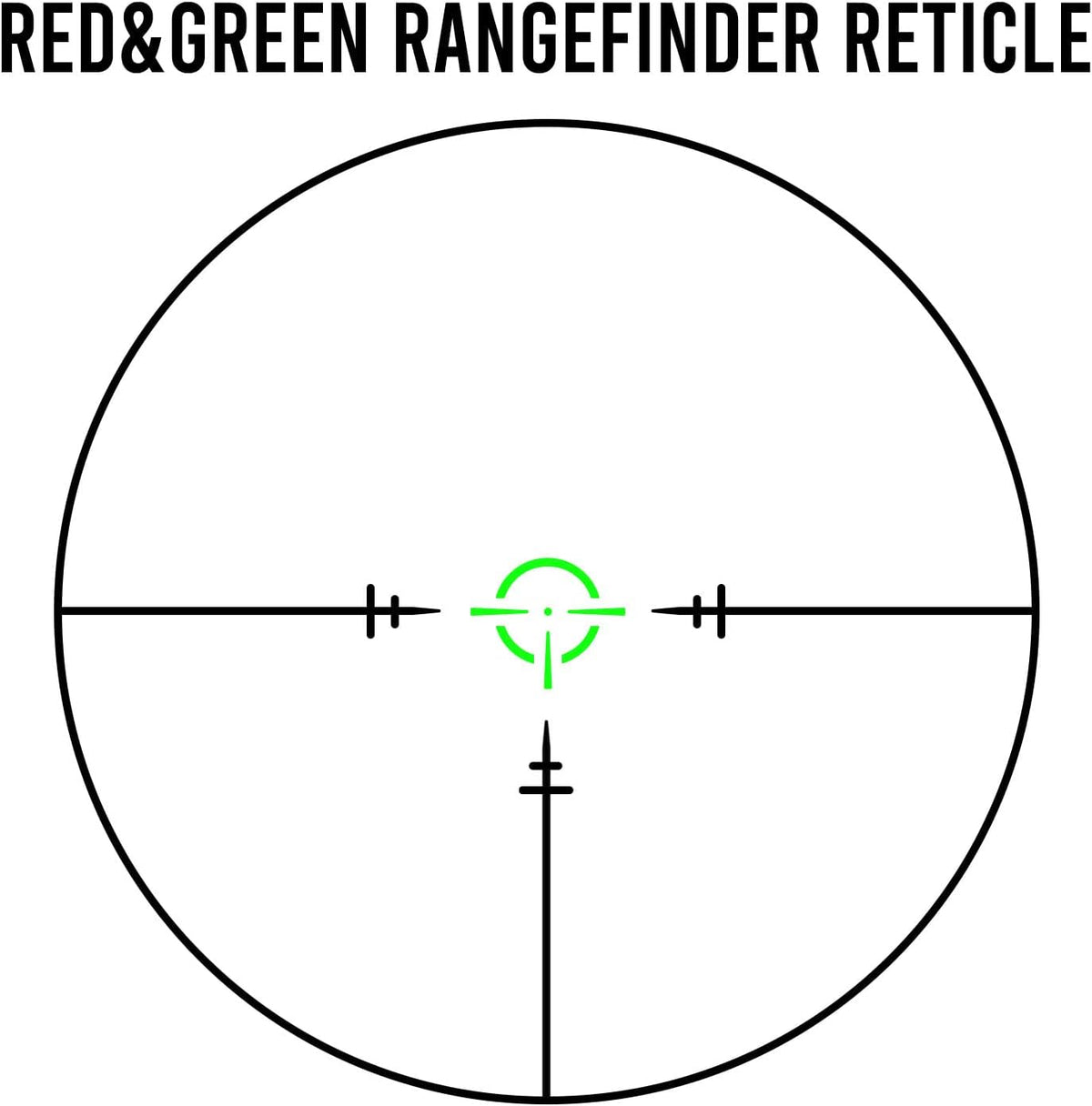 1-6X24 Riflescope Waterproof Red Green Illuminated Crosshair Scope Q879352