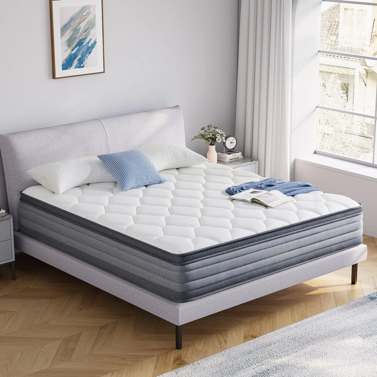 Queen 12 Hybrid Gel Memory Foam Innerspring Mattress D25331
