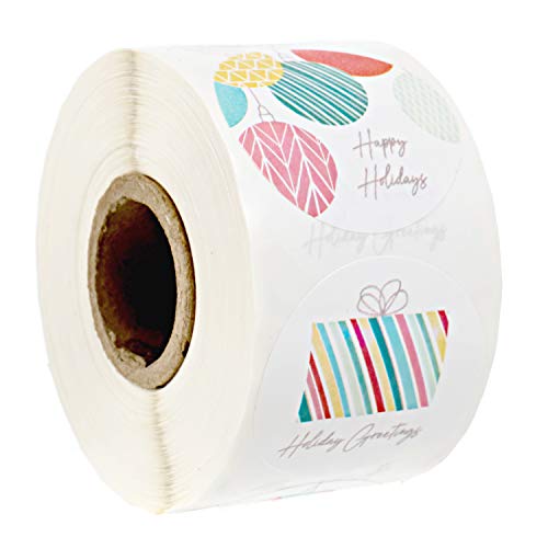500 Multicolor Christmas Stickers B38078