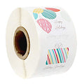 500 Multicolor Christmas Stickers B38078