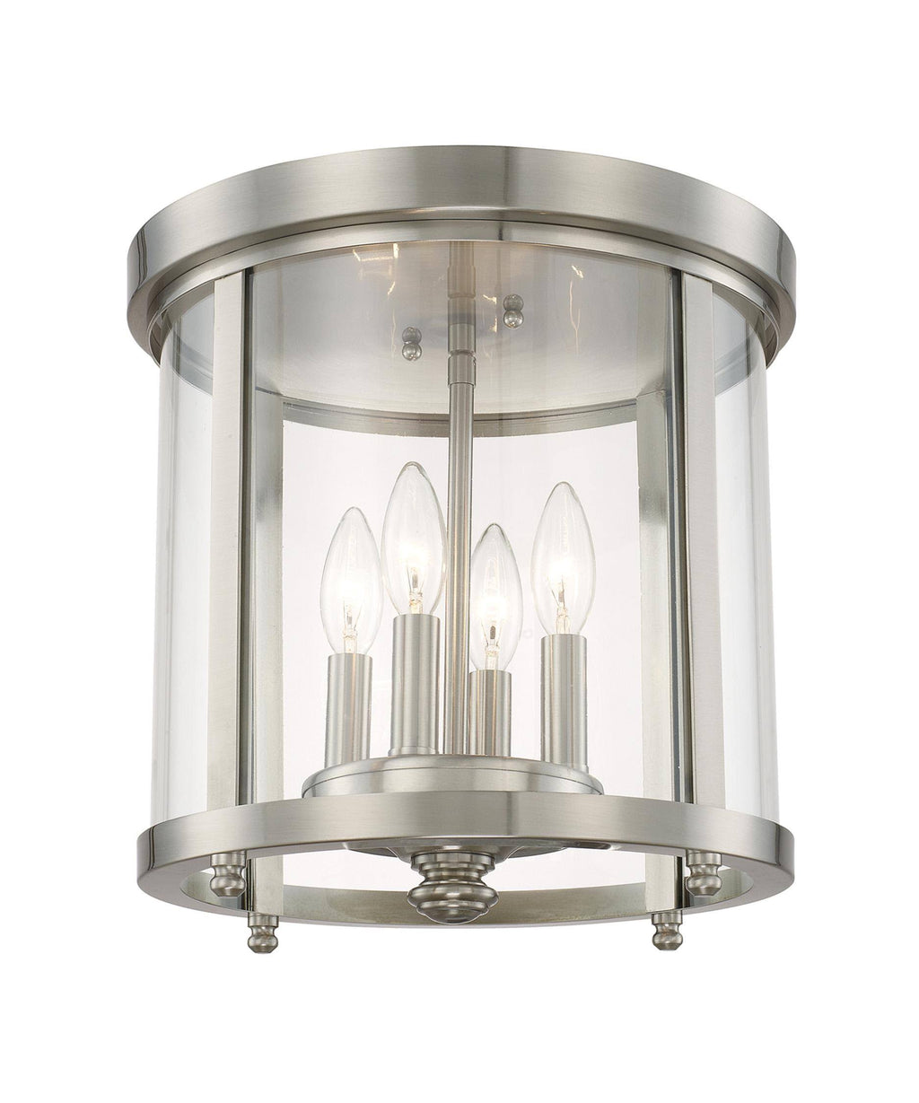 Brushed Nickel Flush Mount Light O75167