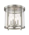 Brushed Nickel Flush Mount Light O75167