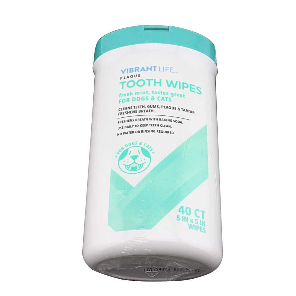 Plaque Tooth Wipes for Cats & Dogs O360