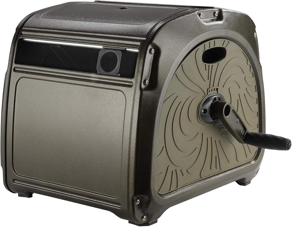 Metal Hose Reel Box with Crank Handle, 150ft Capacity P803