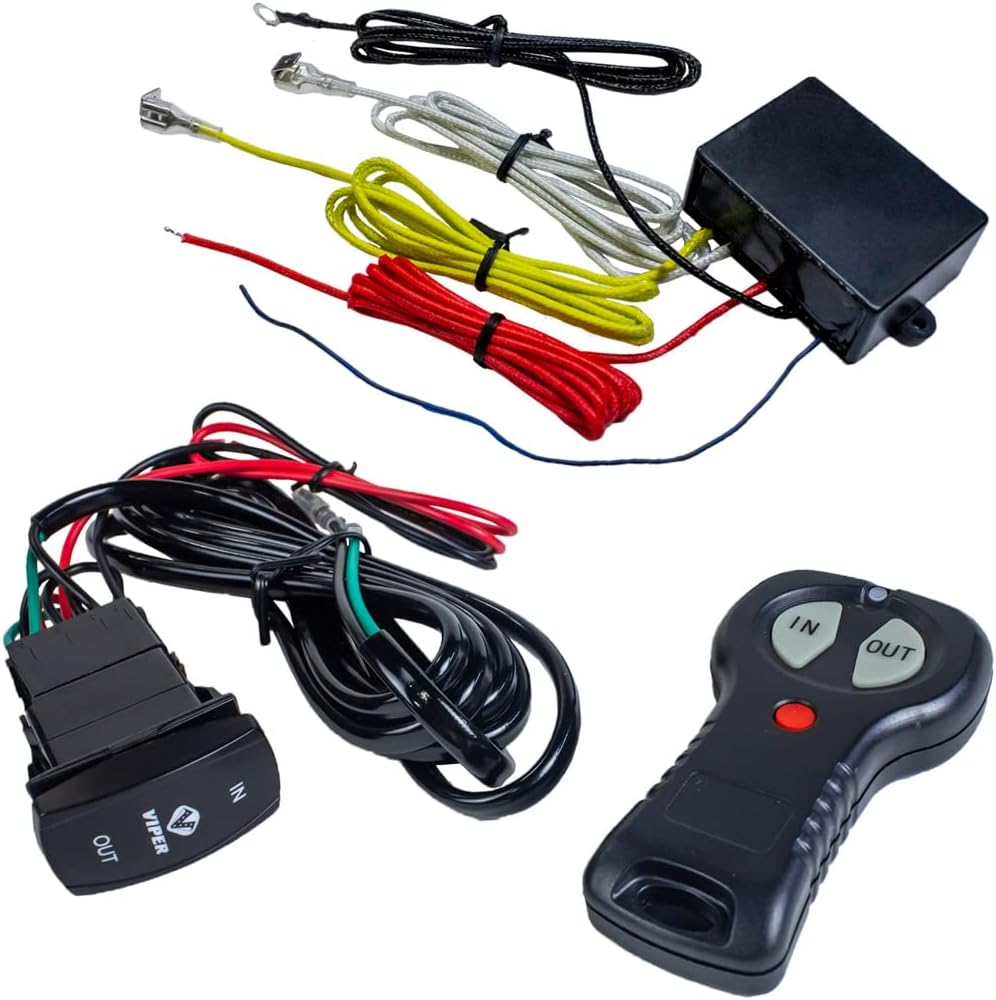 6000lb UTV Winch with 60 feet Black Rope, Wireless Remote Y151596