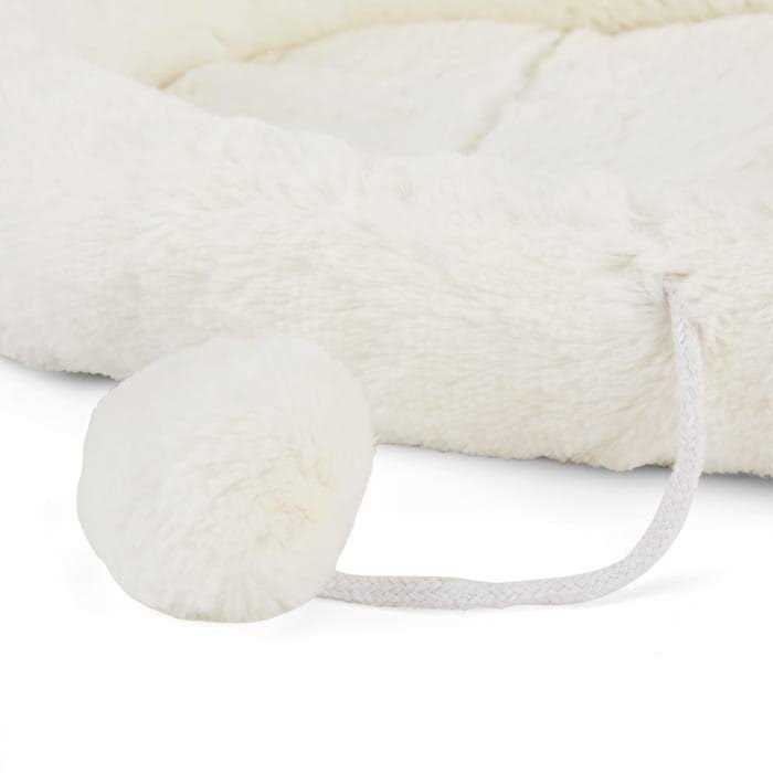 Ivory Cat Head Oval Snuggler Bed F62469