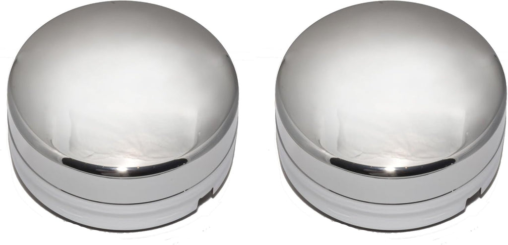 Pair of 2 Rear 17 Inch Steel Wheel Chrome Hub Center Caps B157074