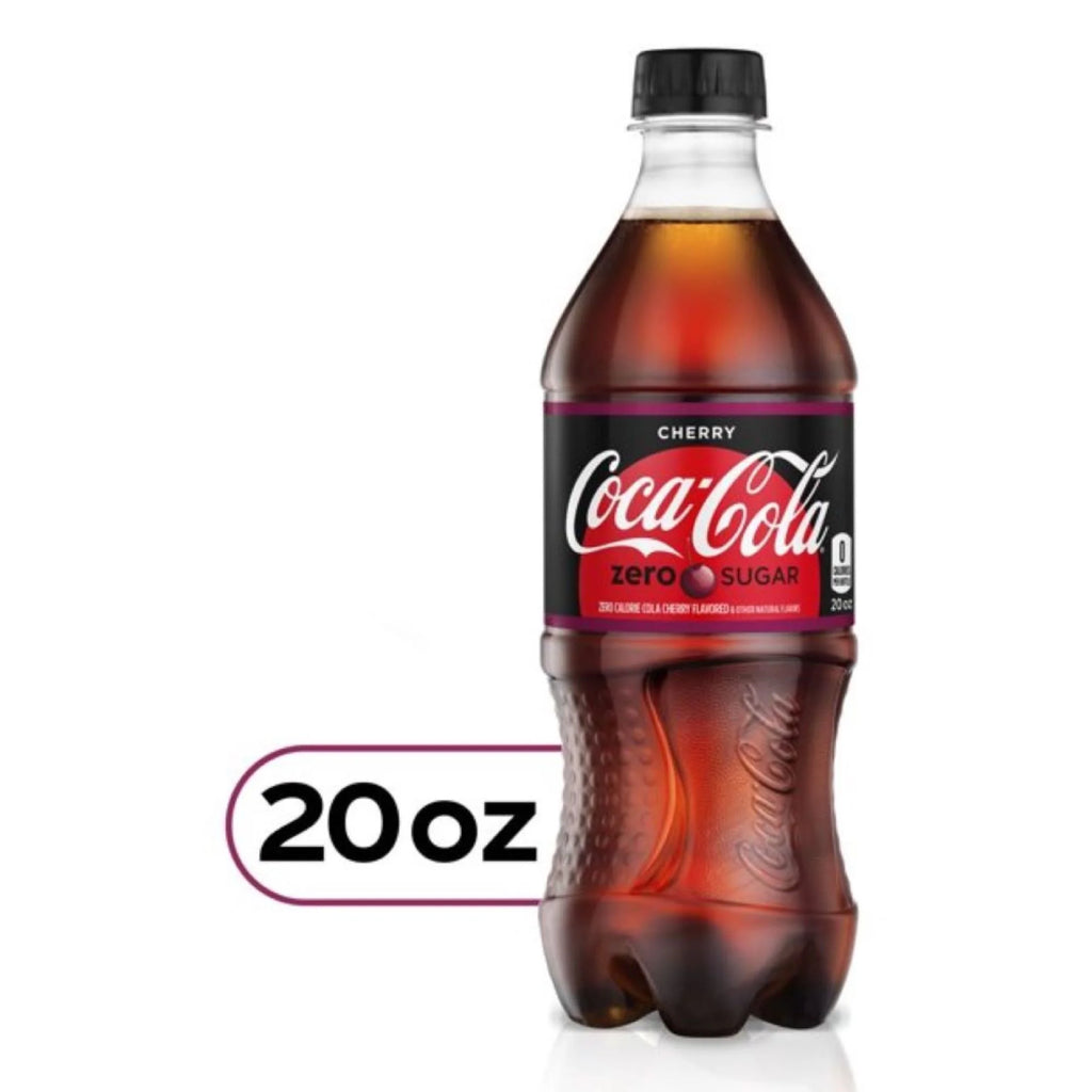 Cherry Zero Sugar Soda 20oz Bottles, Quantity of 24 D1769