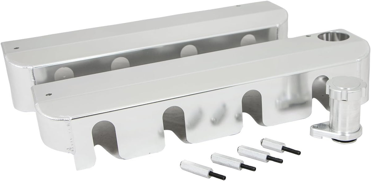 Polished LS1 Fabricated Coil Cover with Oil Filler Q721574