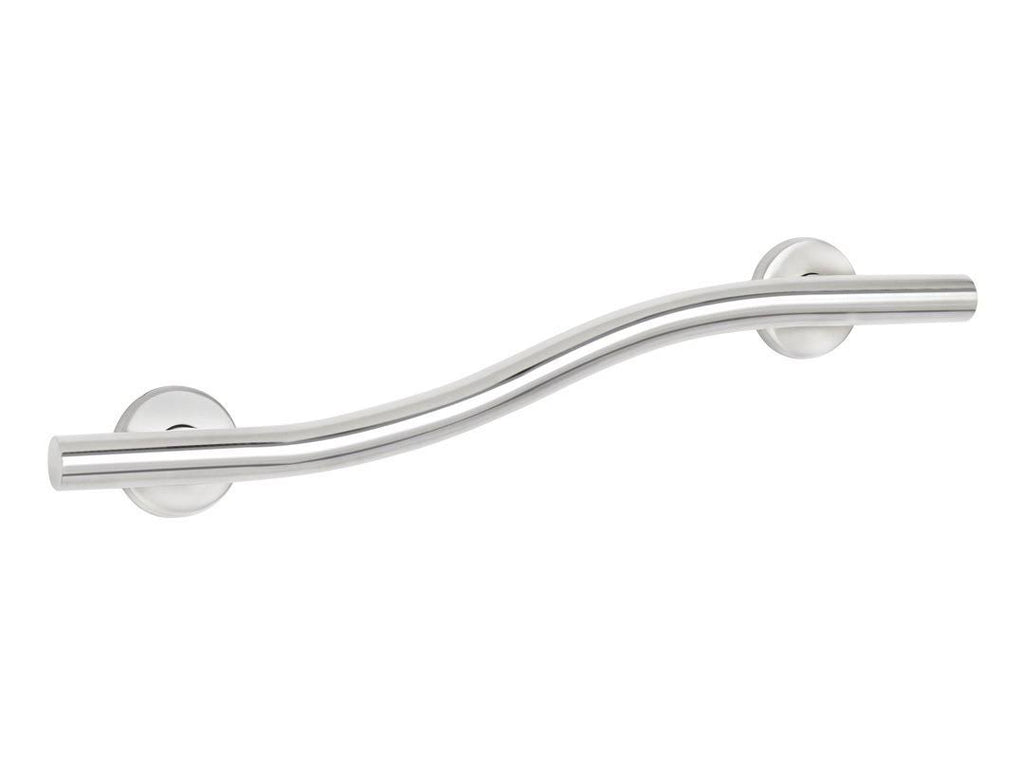 Satin Stainless 24x22 S-Curve Grab Bar R25989