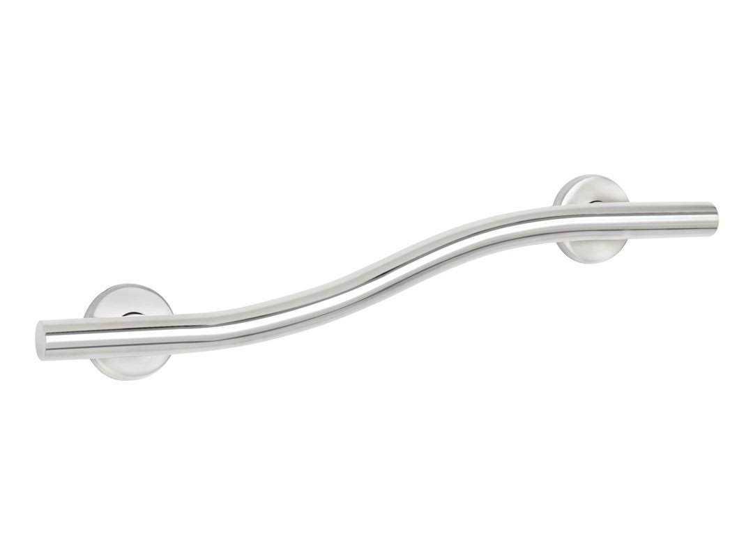 Satin Stainless 24x22 S-Curve Grab Bar R25989