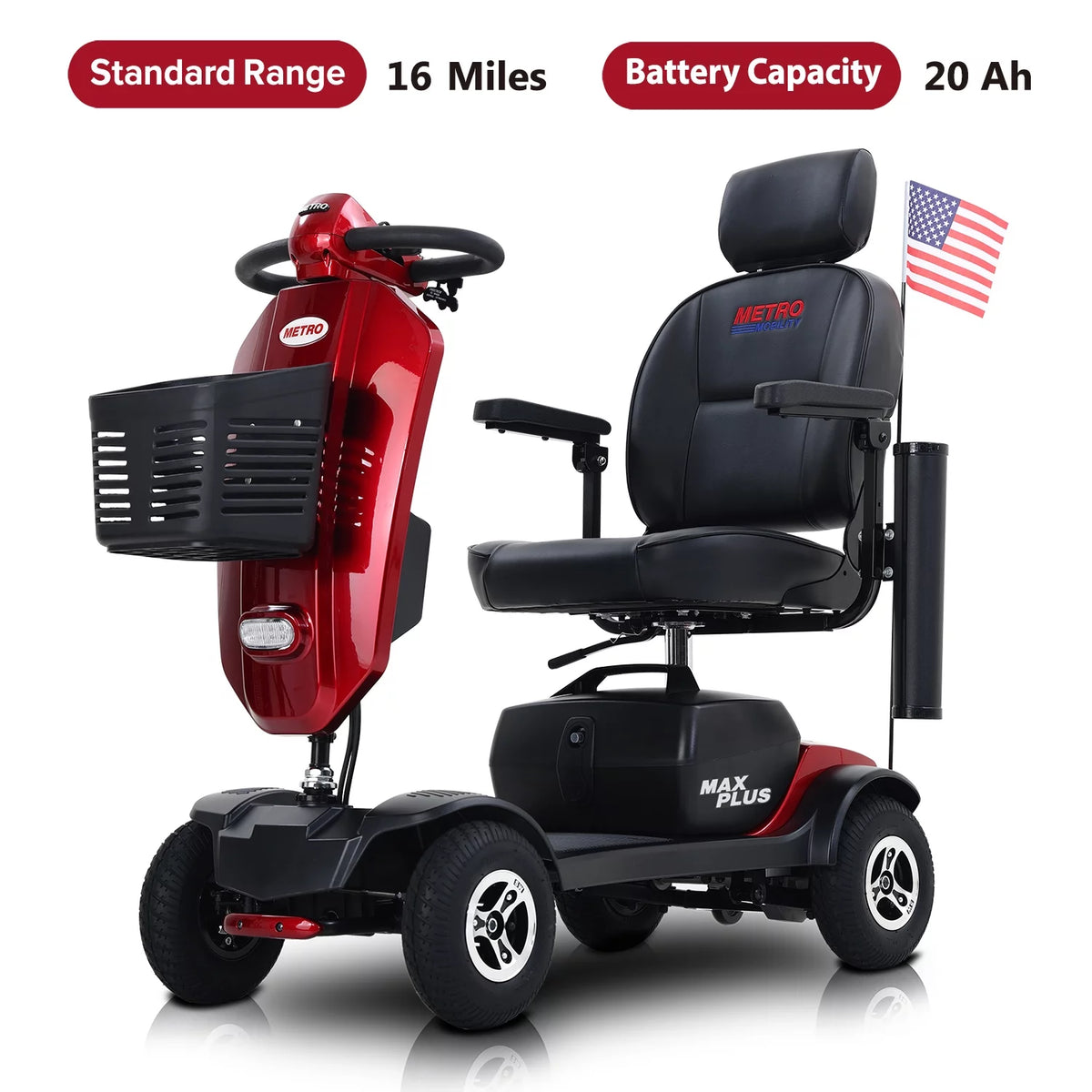 Foldable Mobility Scooter for 300 lbs W37360